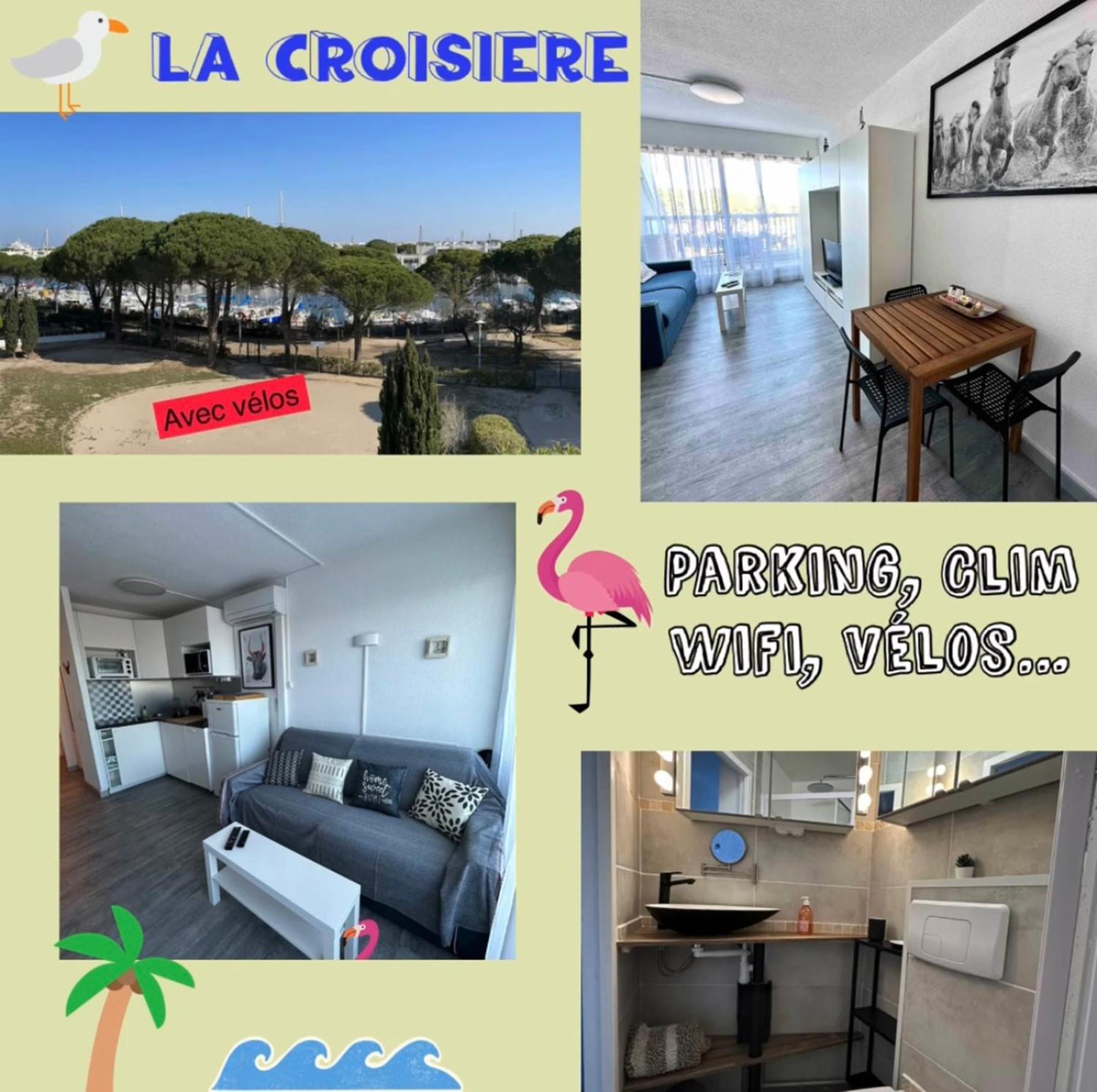 Studio Vue Port, Parking Prive, Terrasse, Clim Le Grau-du-Roi Exteriér fotografie